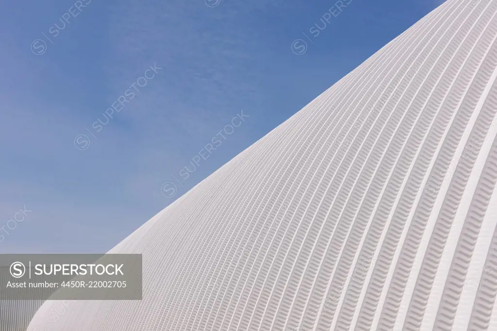 Detail of grain storage buildings,