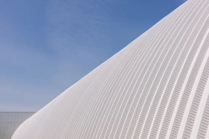 Detail of grain storage buildings,