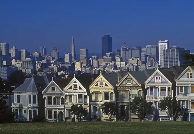 Victorian Row Houses in San Francisco