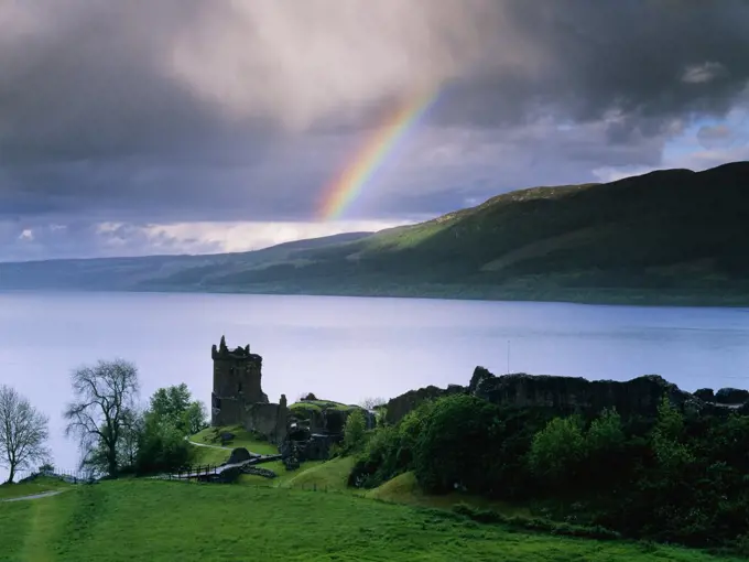 Castle Urquhart on the Shore of Loch Ness