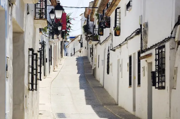 Narrow Street in White Town of Altea