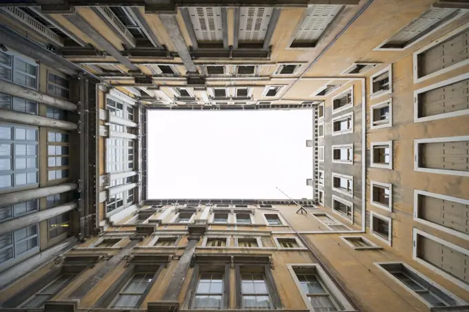 Building Exterior with a Hole in the Middle in Venice, Italy.