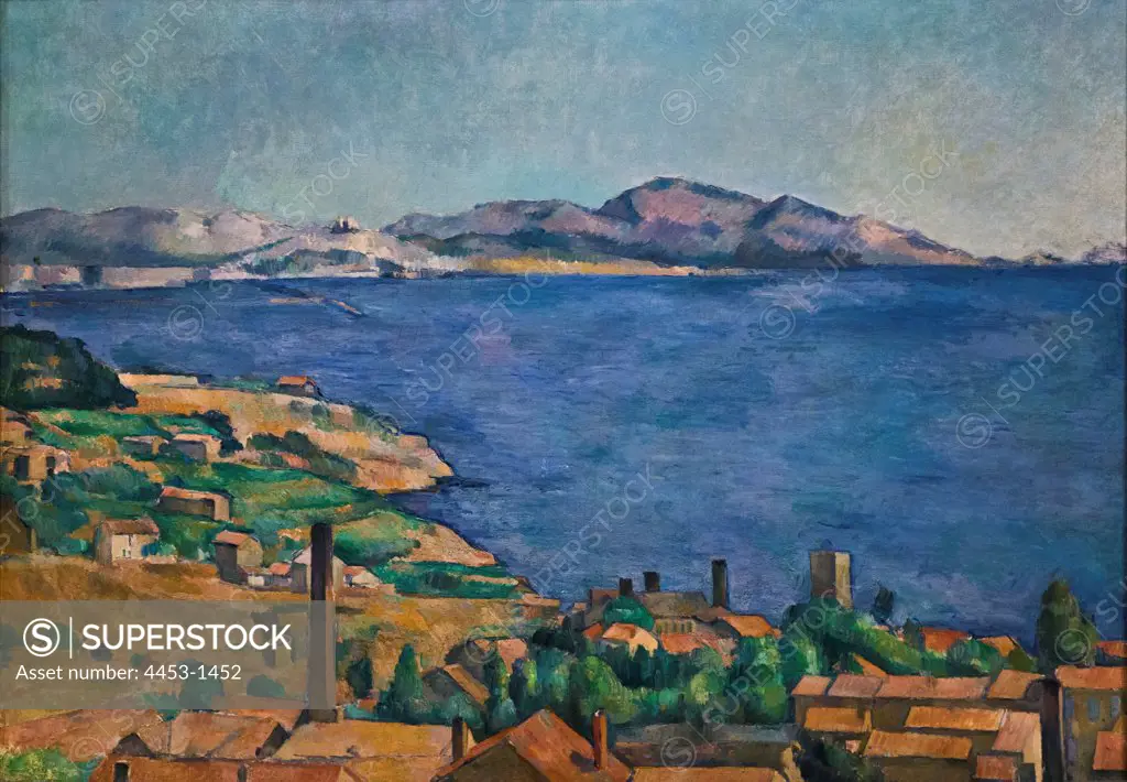 Paul Cezanne; French; 1839-1906; The Gulf of Marseilles Seen from L'Estaque; ca. 1885; Oil on canvas.