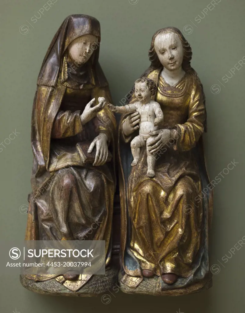 St. Anne with the Virgin and the Christ Child one 1520 oak wood; original version