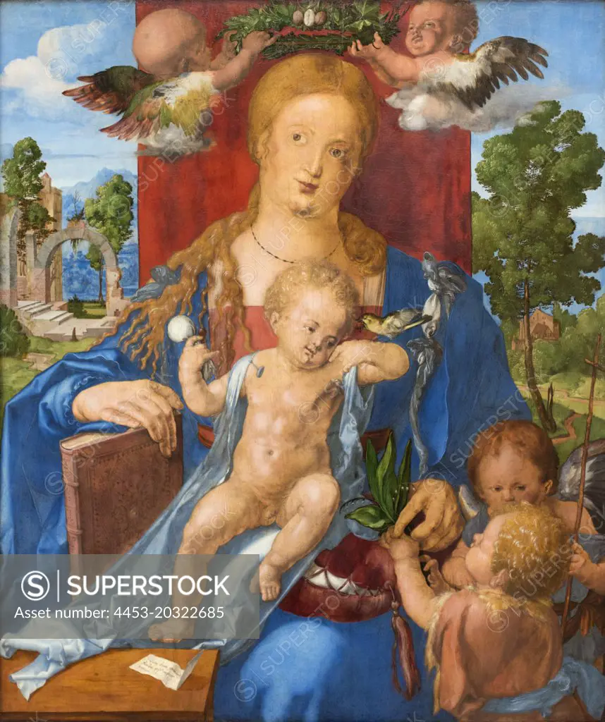 Madonna with the Siskin. 1506. (Albrecht Durer 1471 Nurnberg Nurnberg 1528)