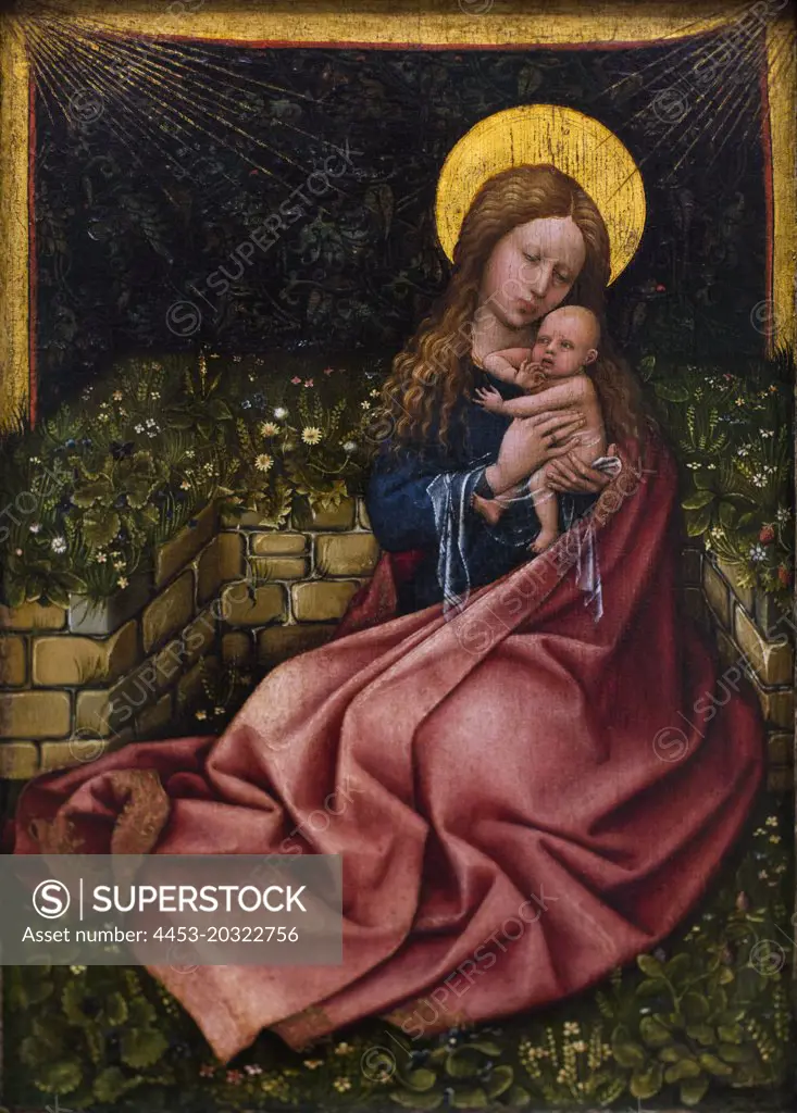 The Madonna before Rasenbank. About 1425/30. (Master of flemalle;)