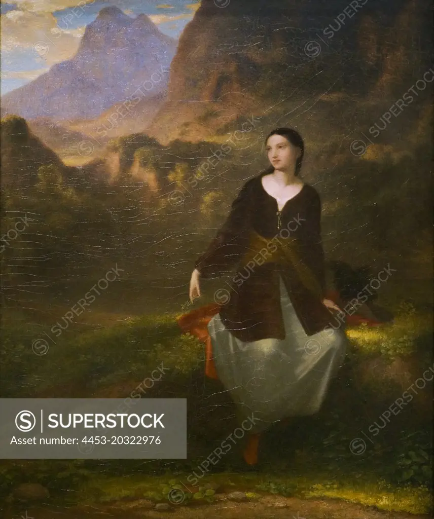 The Spanish Girl in Reverie 1831 Oil on canvas Washington Allston; American (1779-1843)