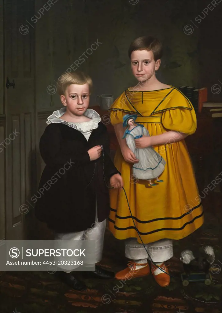 The Raymond Children Ca. 1838 Oil on canvas Robert Peckham; American 1785-1877