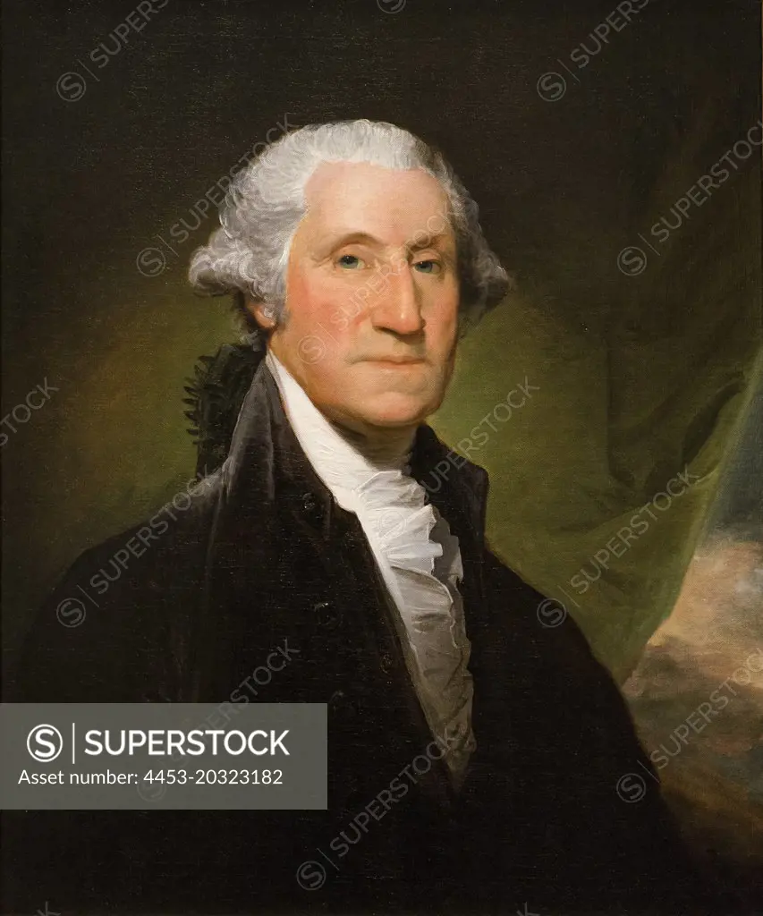 George Washington; Begun 1795 Oil on canvas Gilbert Stuart; American (1755-1828)