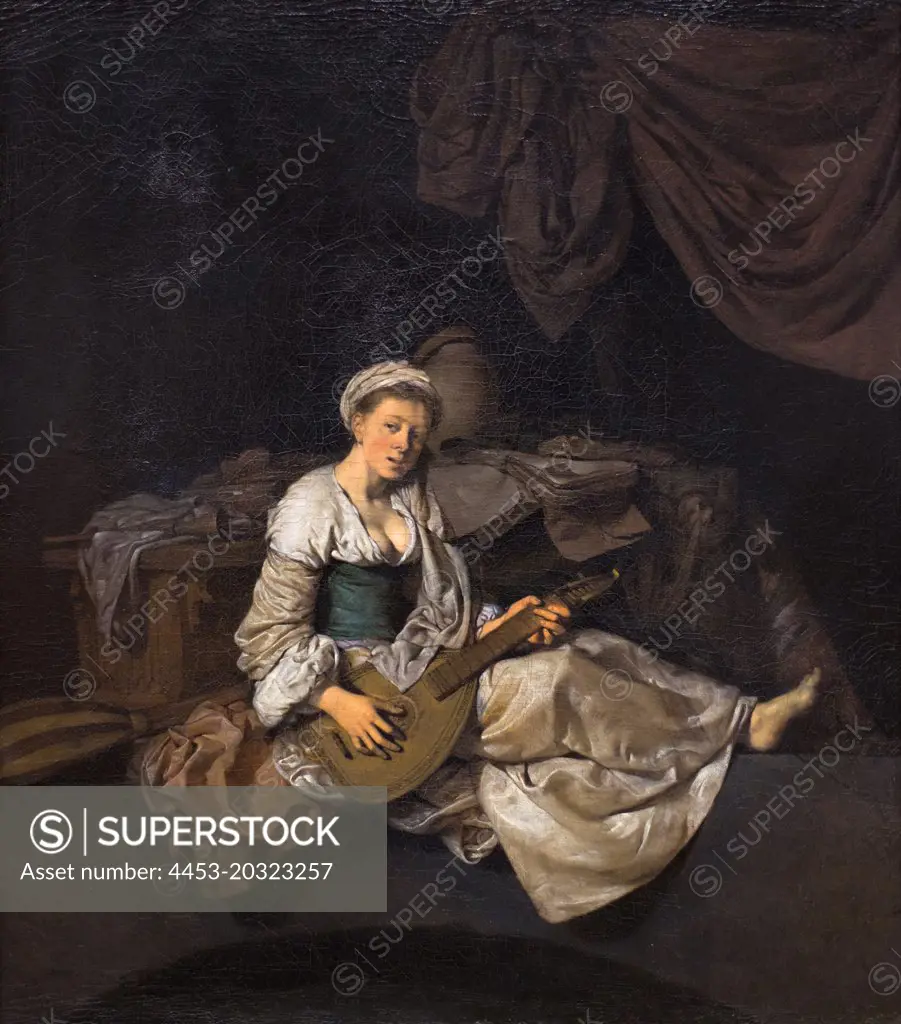 The cittern player; 1662 Cornelis P. Bega Dutch; 1631/32 Haarlem 1664 Haarlem