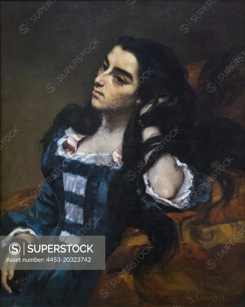 "Spanish Woman 1855 Oil on canvas Gustave Courbet, French, 1819 - 1877"