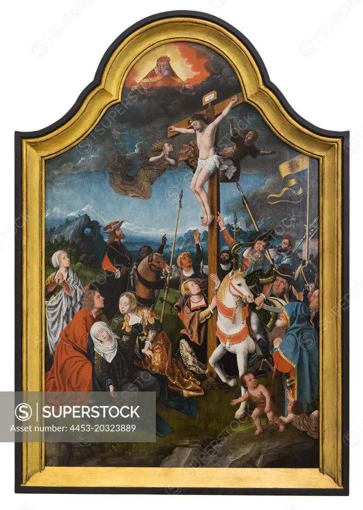 The Crucifixion 1520s Oil on wood