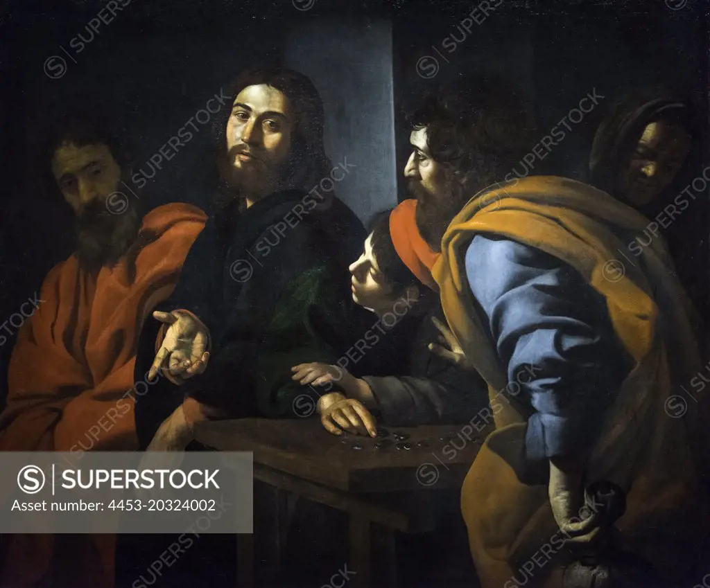 Jesus Preaching to the Disciples About 1618-35 Oil on canvas Giovanni Battista Caracciolo Italian; 1578-1635