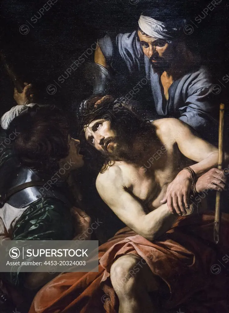 The Crowning with Thorns; about 1620 Oil on canvas Valentin de Boulogne French; active in Italy; 1591-1632