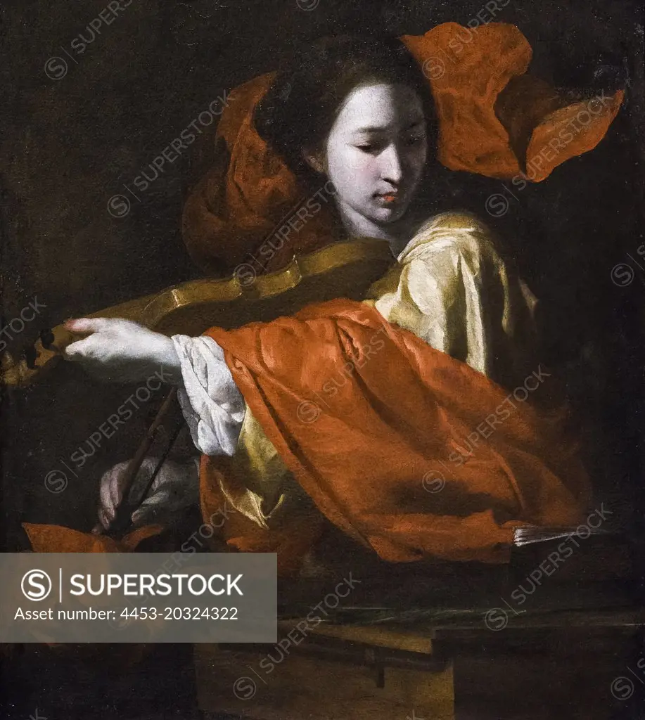 Saint Cecilia; about 1645 Oil on canvas Bernardo Cavallino Italian Naples; 1616-1656