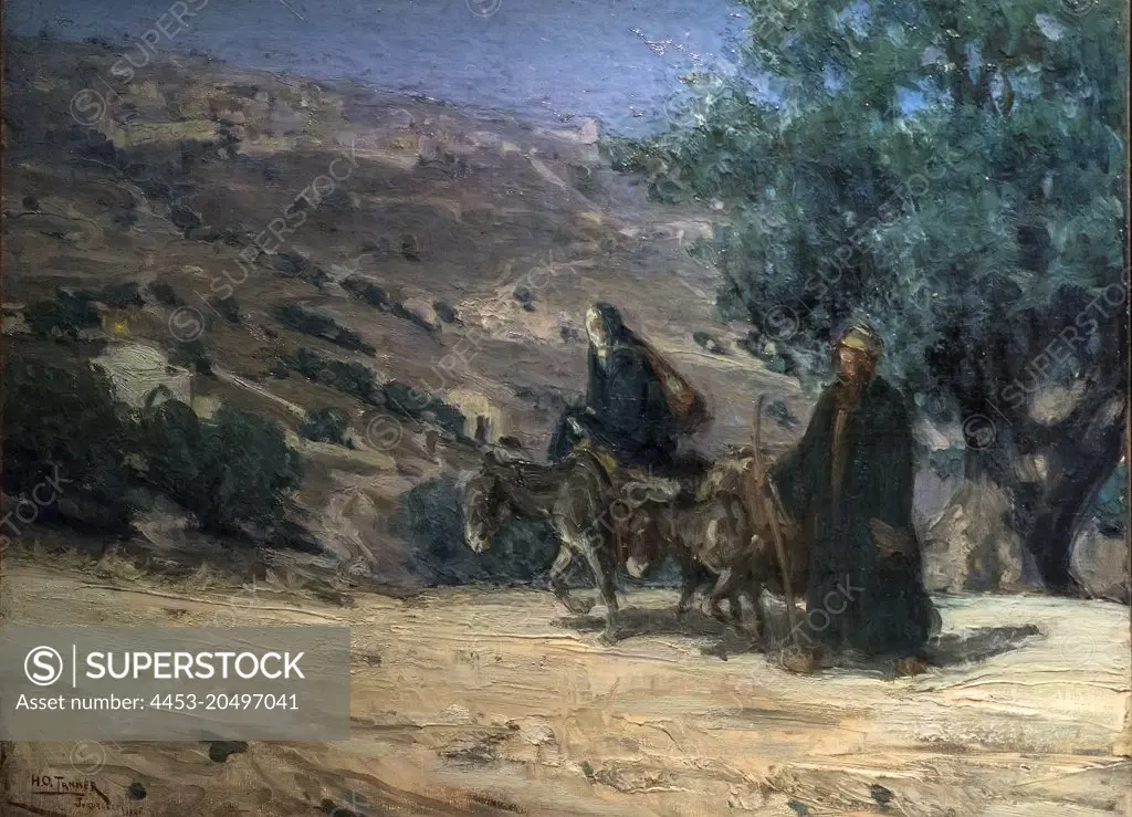 Flight into Egypt; 1899; Oil on canvas Henry Ossawa Tanner; American; 1859-1937