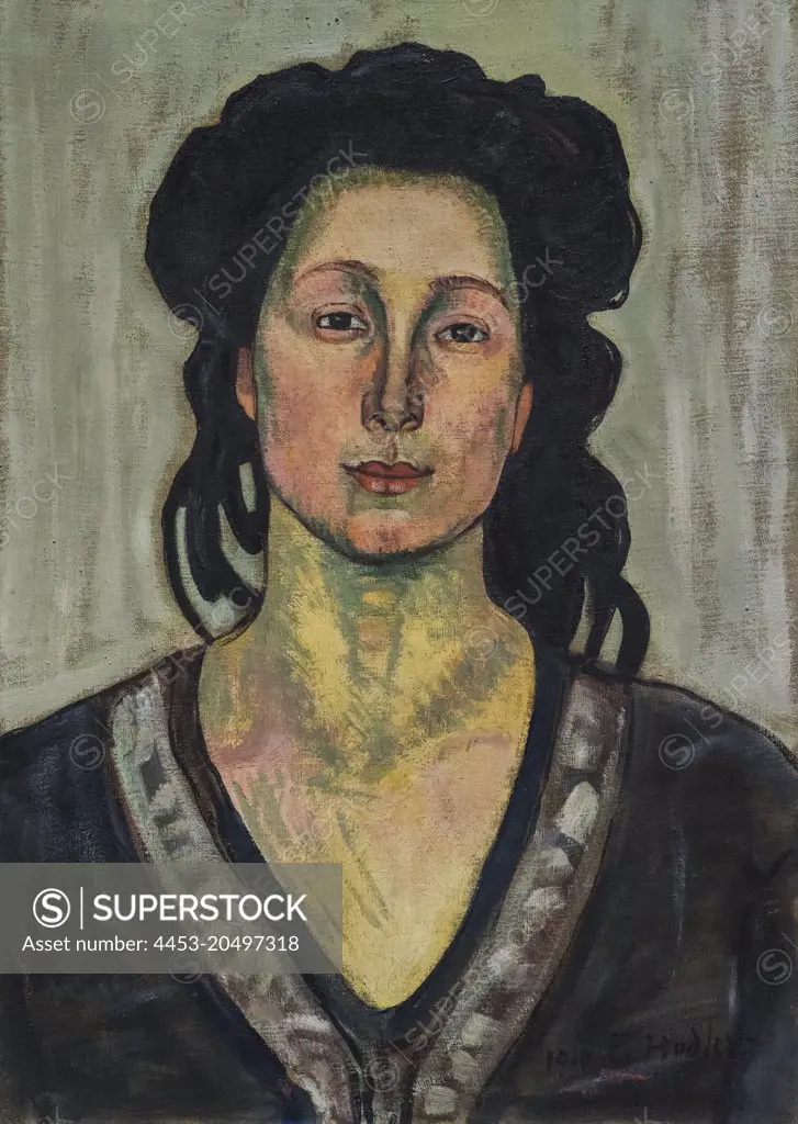 A Woman; 1910; Oil on canvas Ferdinand Hodler; Swiss; 1853-1918