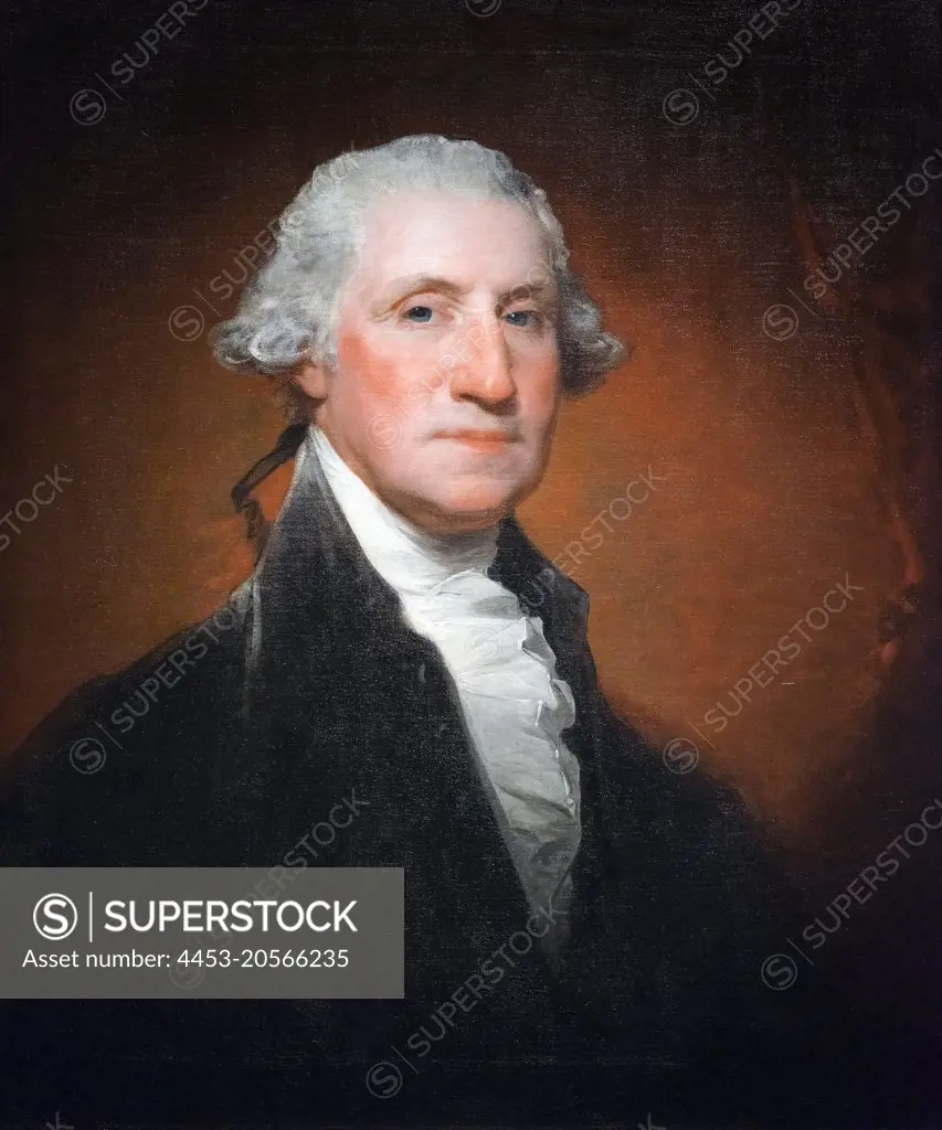 George Washington (Vaughan-Sinclair Portrait) 1795; Oil on canvas Gilbert Stuart; American; 1755 - 1828