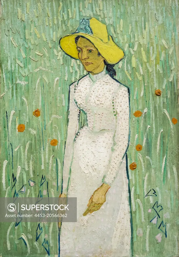 Girl in White Oil on canvas; 1890 Vincent van Gogh; Dutch; 1853 - 1890