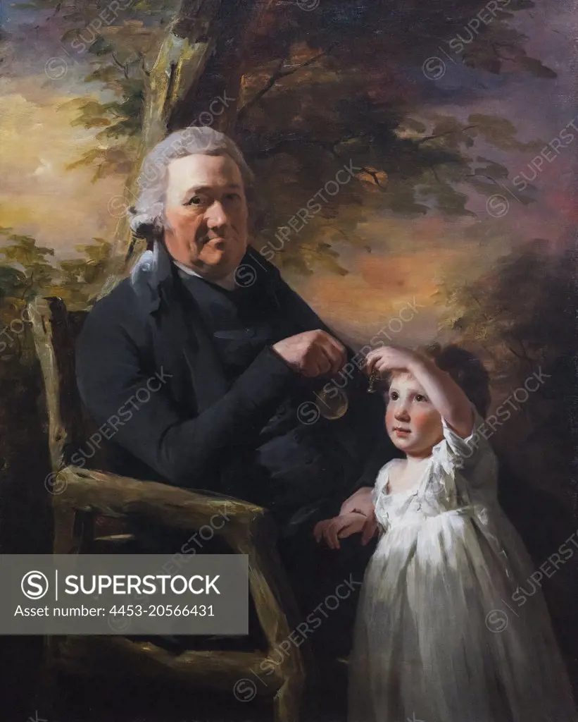 John Tait and His Grandson Oil on canvas; c. 1793 Sir Henry Raeburn; Scottish; 1756 - 1823