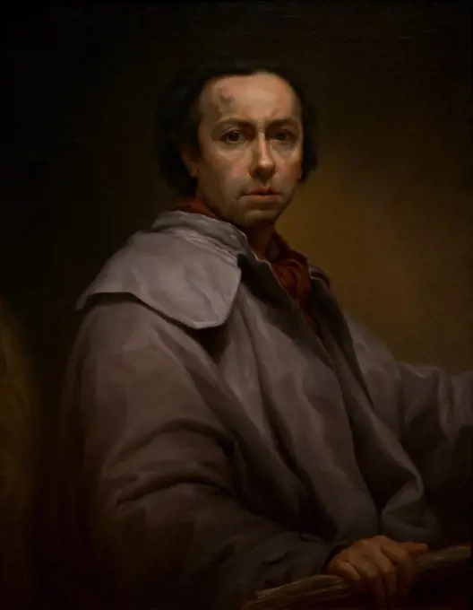 Self-Portrait by Anton Raphael Mengs ; Oil on canvas.