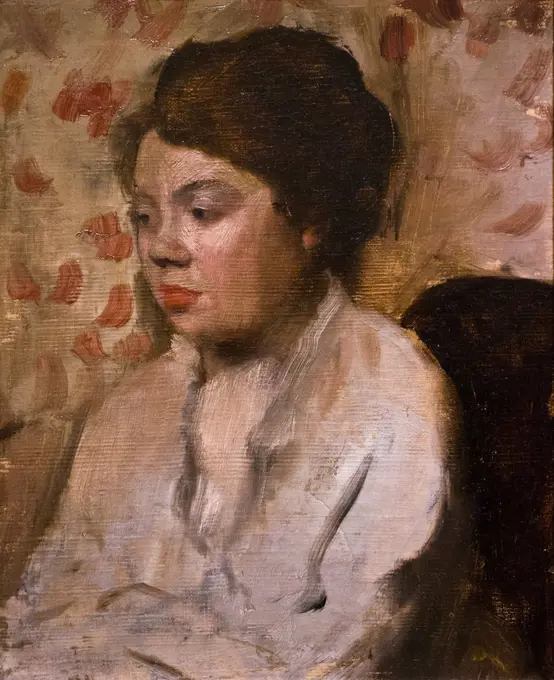 Edgar Degas; French; 1834-1917; Portrait of a Young Woman; ca. 1885; Oil on canvas.