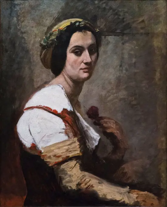 Camille Corot; French; 1796-1875; Sibylle; ca.1870; Oil on canvas.