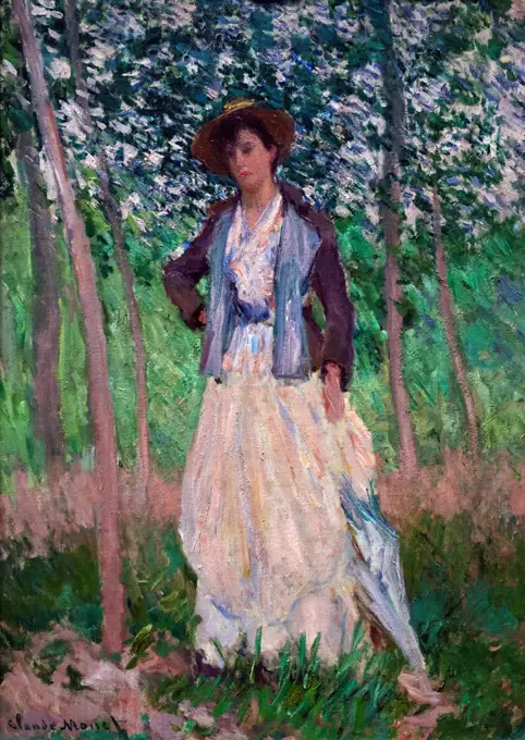 Claude Monet; French; Paris 1840-1926 Giverny; The Stroller (Suzanne Hoschede; later Mrs. Theodore Earl Butler; 1868-1899).