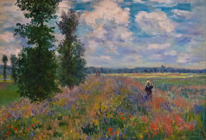 Claude Monet; French; Paris 1840-1926 Giverny; Poppy Fields near Argenteuil; 1875; Oil on canvas.