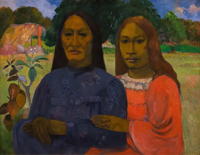 Paul Gauguin; French; Paris 1848-1903 Atuona; Hiva Oa; Marquesas Islands; Two Women; 1901 or 1902; Oil on canvas.