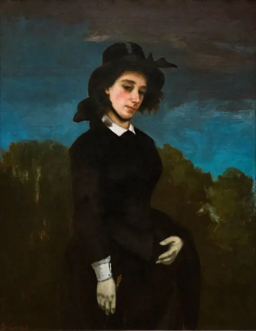 Gustave Courbet 1819-1877 Woman in Riding Habit (L'Amazone); 1856; Oil on canvas.