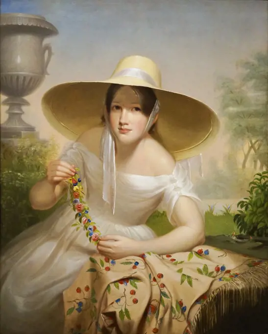 Spring by Cephas Giovanni Thompson (1809 - 1888); oil on canvas; 1838