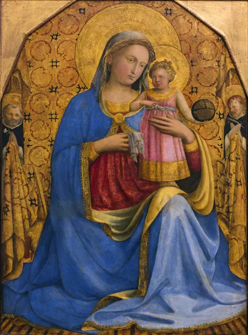 Mary with the Child and Saints. Dominic and Pertrus Martyr. c. 1433. (Fra Angelico; c. 1395 -1455)