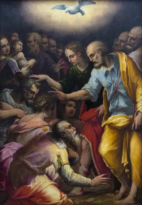 The Apostles Peter and John blessing. 1557. (Giorgio Vasari 1511 Arezzo 1574 Florence)