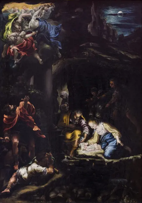 The Adoration of the Shepherds. C. 1565/75. (Lelio Orsi 1511 Novel Lara; eggio Emili; -1587 Novel Lara)