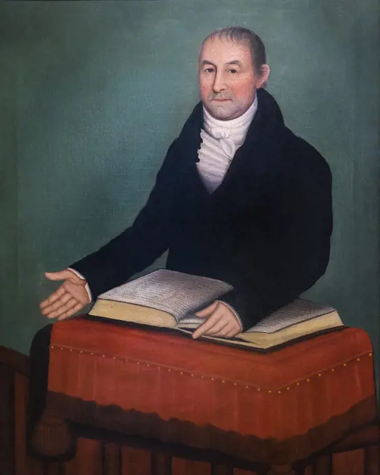 Reverend Jonas Coe; about 1820 Oil on canvas Ammi Phillips American; 1788-1865