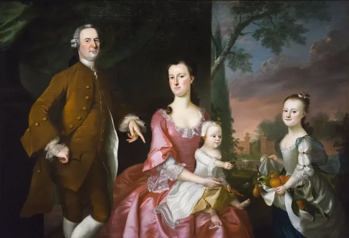 Isaac Winslow and His Family; 1755 Oil on canvas Joseph Blackburn English-American (born in England); active in North America 1753-1763