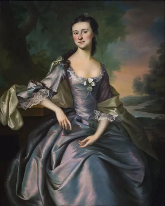 Susan Apthorp Mrs. Thomas Bulfinch; 1757 Oil on canvas Joseph Blackburn American born in England; active in North America 1753-1763