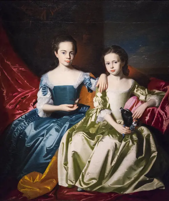 Mary and Elizabeth Royall; about 1758 Oil on canvas John Singleton Copley American; 1738-1815