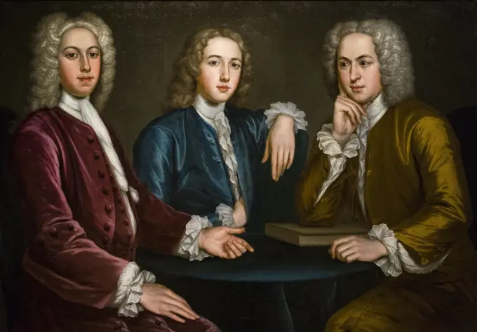 Daniel; Peter; and Andrew Oliver; 1732 Oil on canvas John Smibert American born in Scotland; 1688-1751