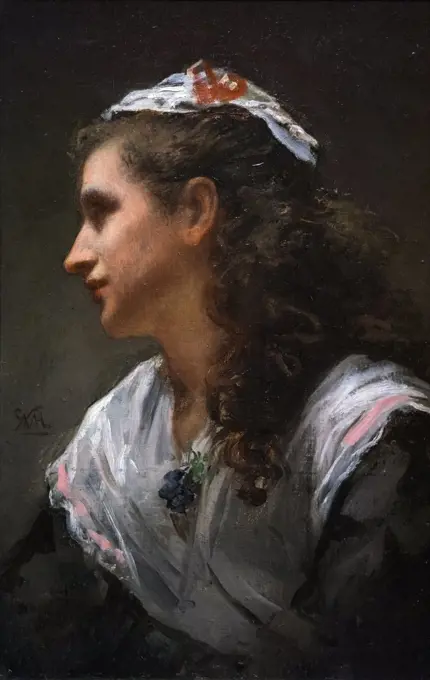 Priscilla; about 1873 Oil on canvas William Morris Hunt American; 1824-1879