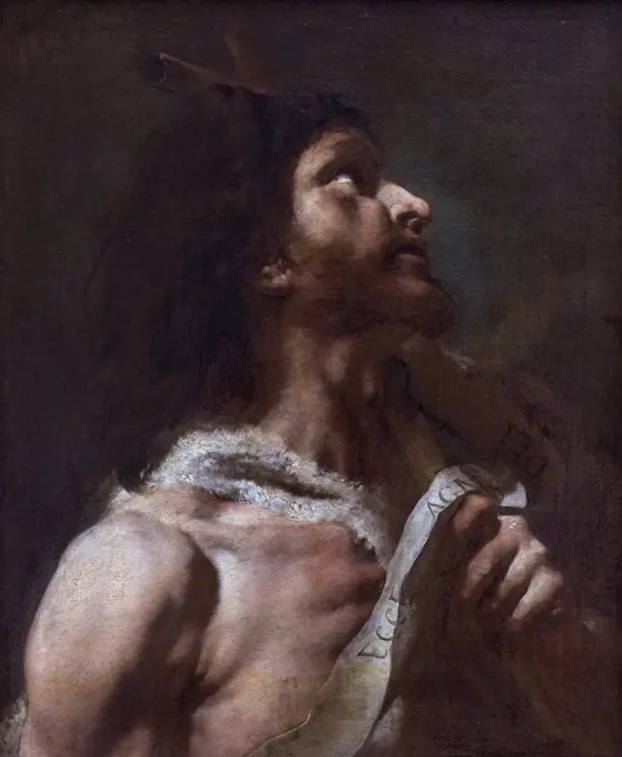 John the Baptist. 1740/50. (Giambattista Piazzetta; Venice 1683-Venice 1754)