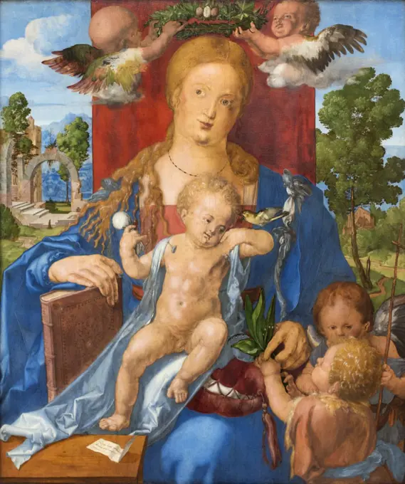 Madonna with the Siskin. 1506. (Albrecht Durer 1471 Nurnberg Nurnberg 1528)