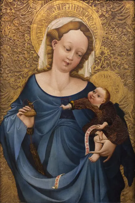 the madonna with the inkwell. (Middle Rhine champions; 1430)