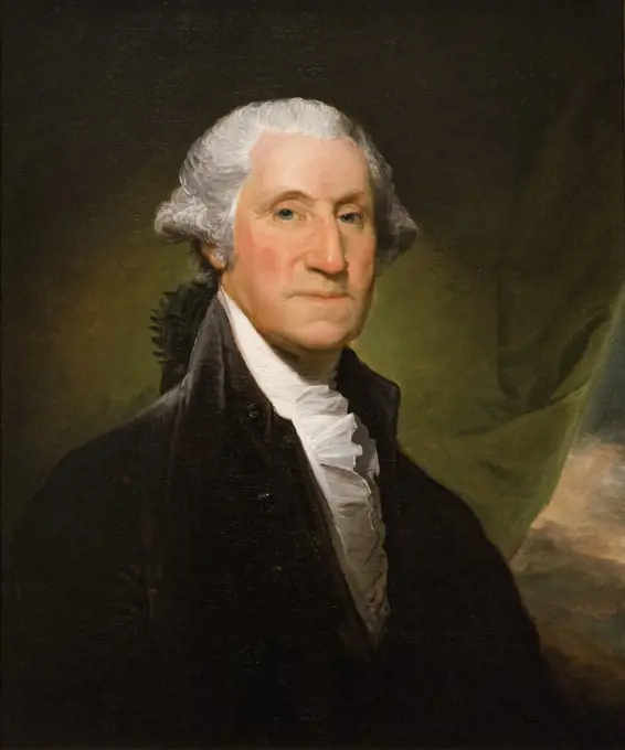 George Washington; Begun 1795 Oil on canvas Gilbert Stuart; American (1755-1828)