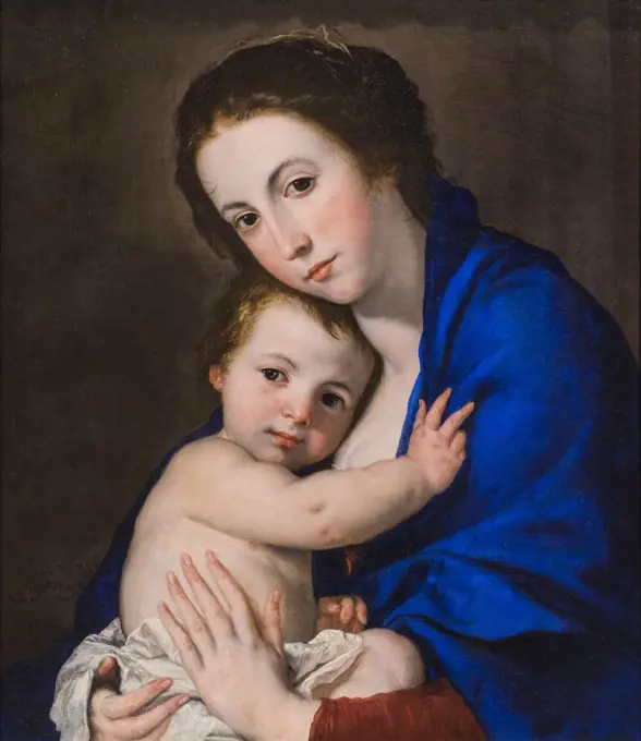 Virgin and Child 1646 () Oil on canvas Jose Jusepe de Ribera; Spanish Born 1591; died 1652