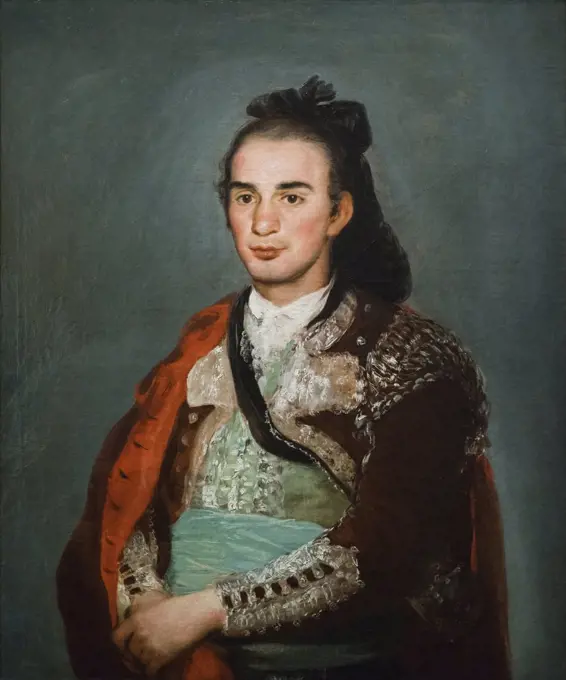 "Portrait of the Toreador Jose Romero C. 1795 Oil on canvas by Francisco José de Goya y Lucientes, Spanish, 1746 - 1828"