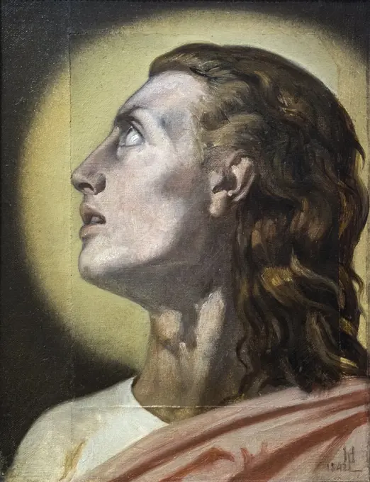 Study for the Head of Saint John 1842 Oil on canvas