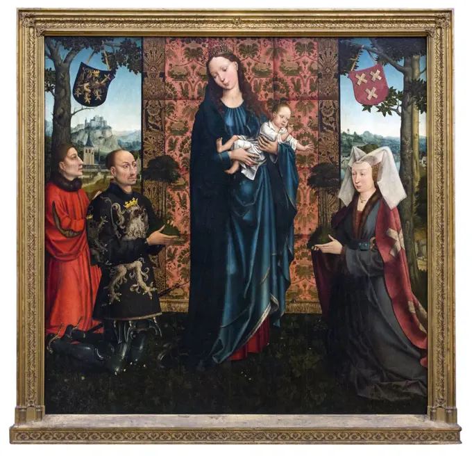 Mary with the child and founders; 1511/15 Goswin van der Weyden; Flemish (1465 Brussel - after 1538 Brussel)