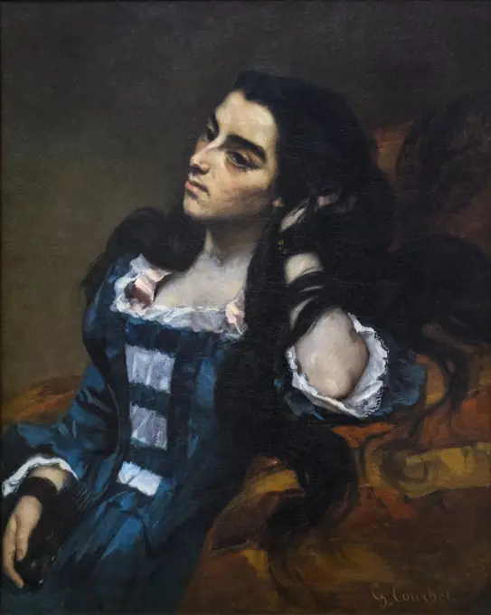 "Spanish Woman 1855 Oil on canvas Gustave Courbet, French, 1819 - 1877"